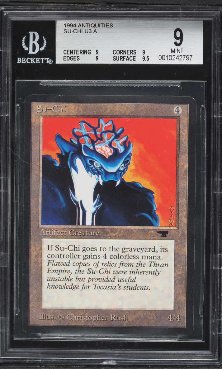 1994 Magic The Gathering MTG Antiquities Su-Chi BGS 9 MINT on Fanatics ...