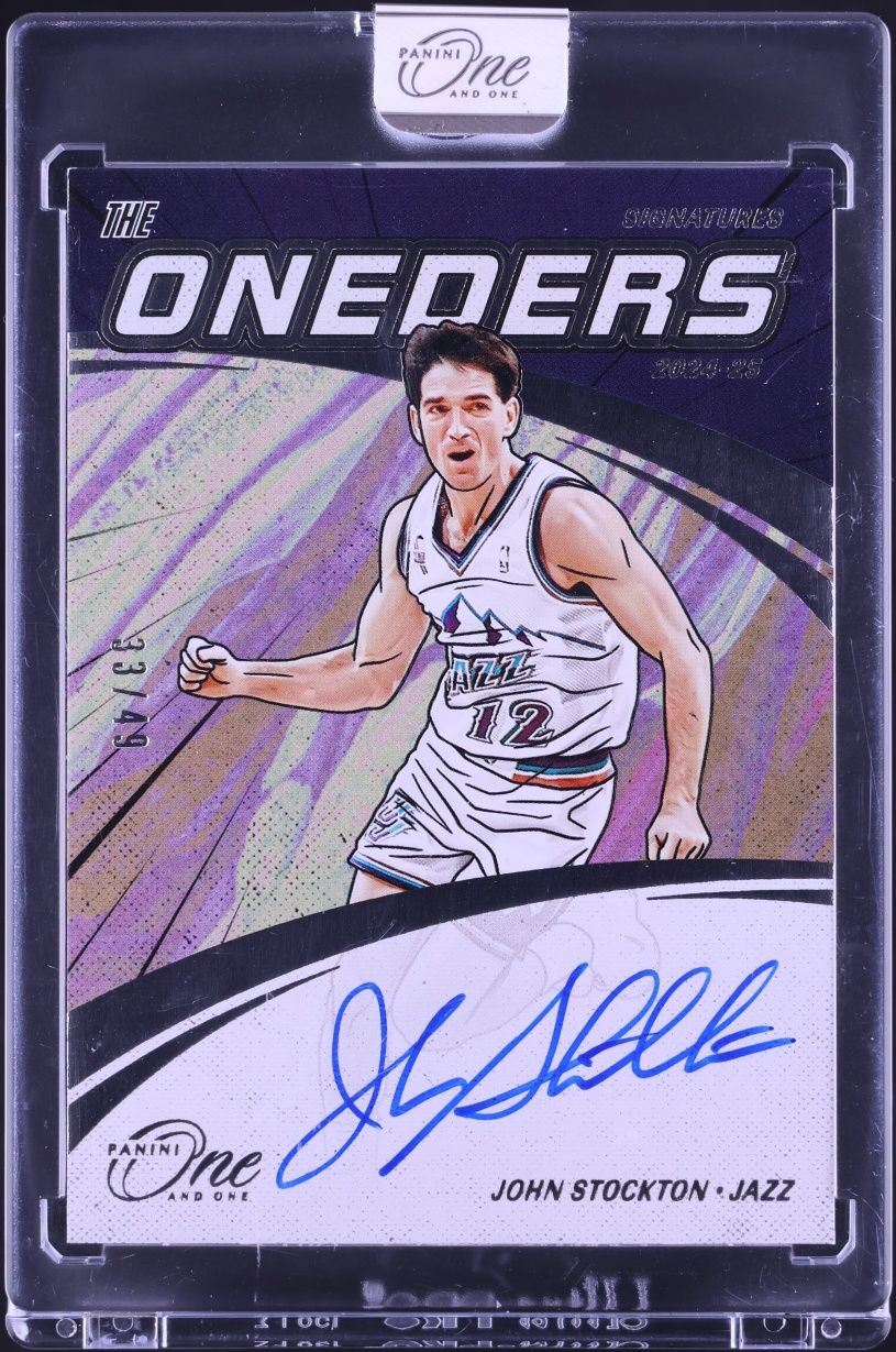 2024 Panini One And One The Oneders Signatures John Stockton AUTO /49 #TOS-SCK