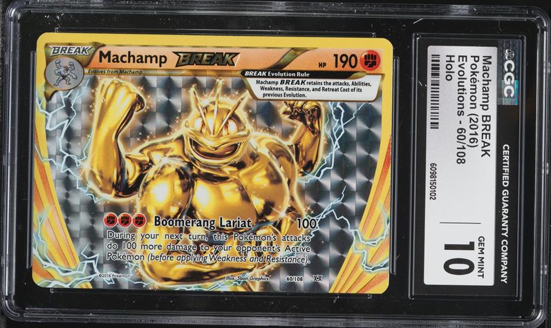 2016 Pokemon Japanese 20th Anniversary 1st Edition Machamp BREAK