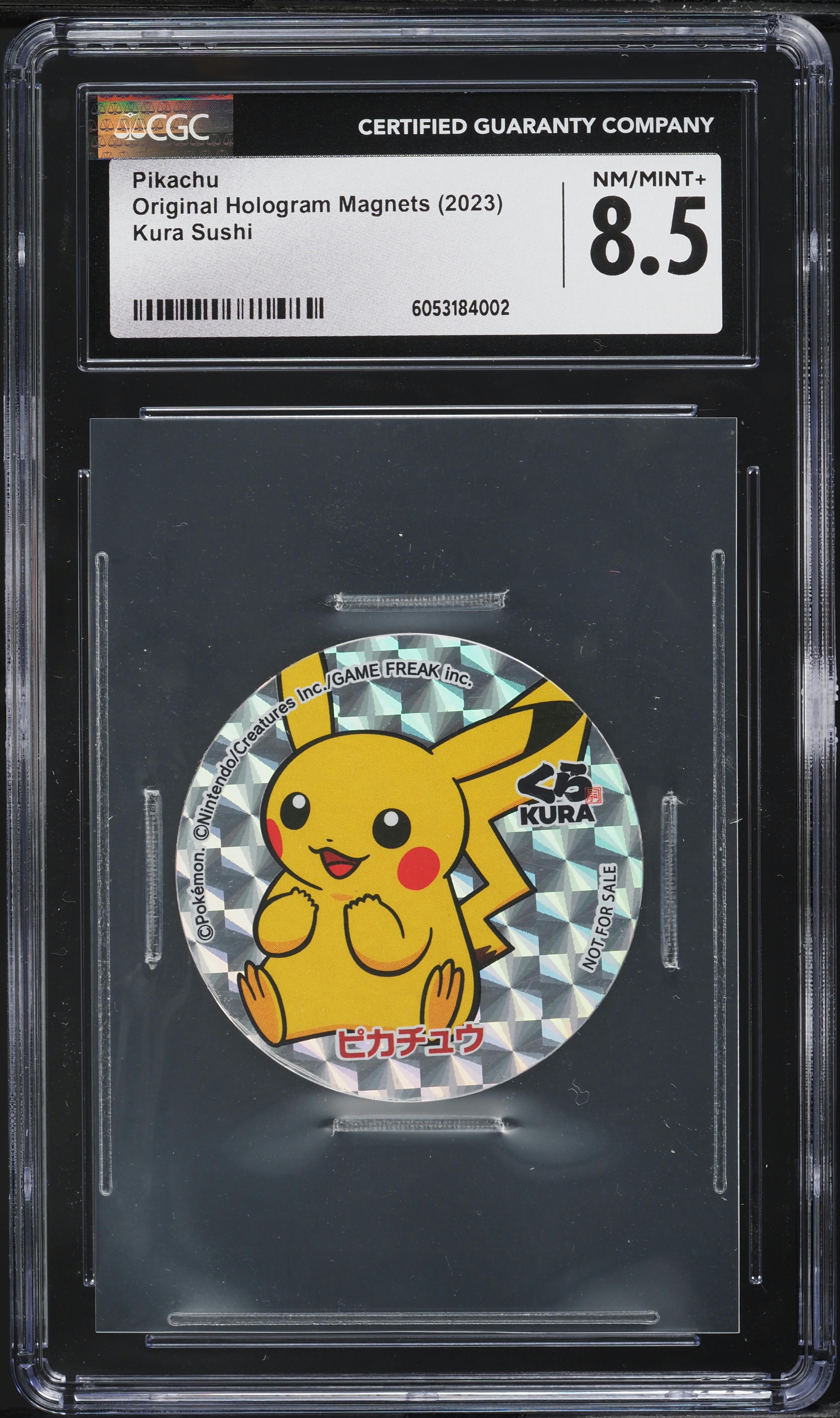 2023 Pokemon Japanese Original Hologram Magnets Pikachu CGC 8.5 NM-MT+