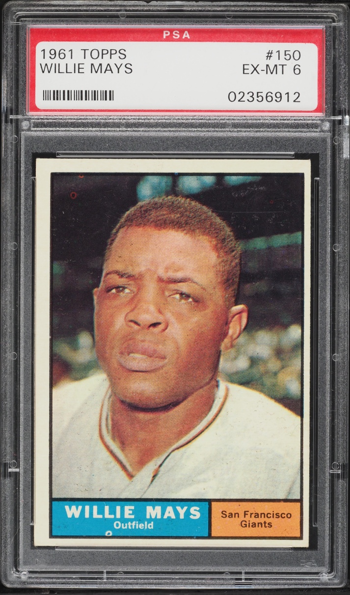 1961 Topps Willie Mays #150 PSA 6 EXMT