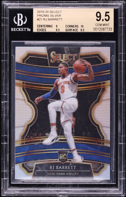 2019 Panini Prizm Purple Pulsar RJ Barrett ROOKIE /35 #250 BGS 9.5