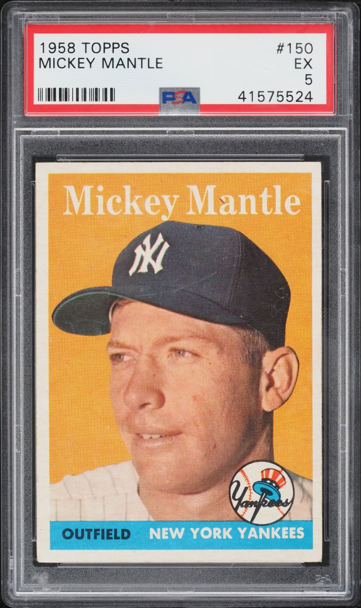 1958 Topps Mickey Mantle #150 PSA 5 EX