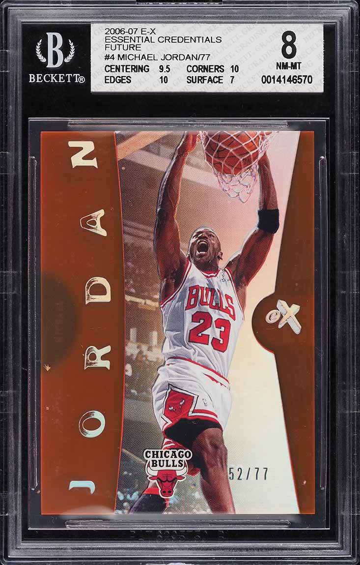その他 86 87 fleer michael jordan!!! MICHAEL JORDAN (RC) ROOKIE 1986-87 FLEER #18 Beckett 9.5 GEM