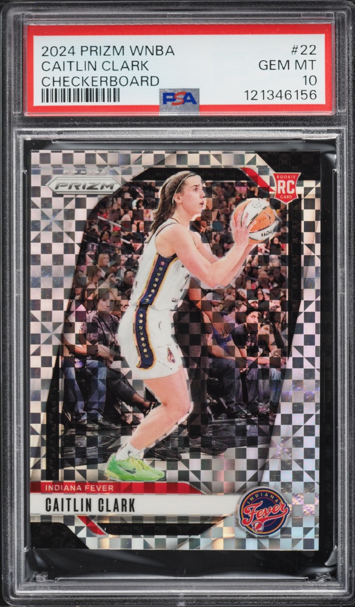 2024 Panini Prizm WNBA Checkerboard Caitlin Clark ROOKIE #22 PSA 10 GEM MINT