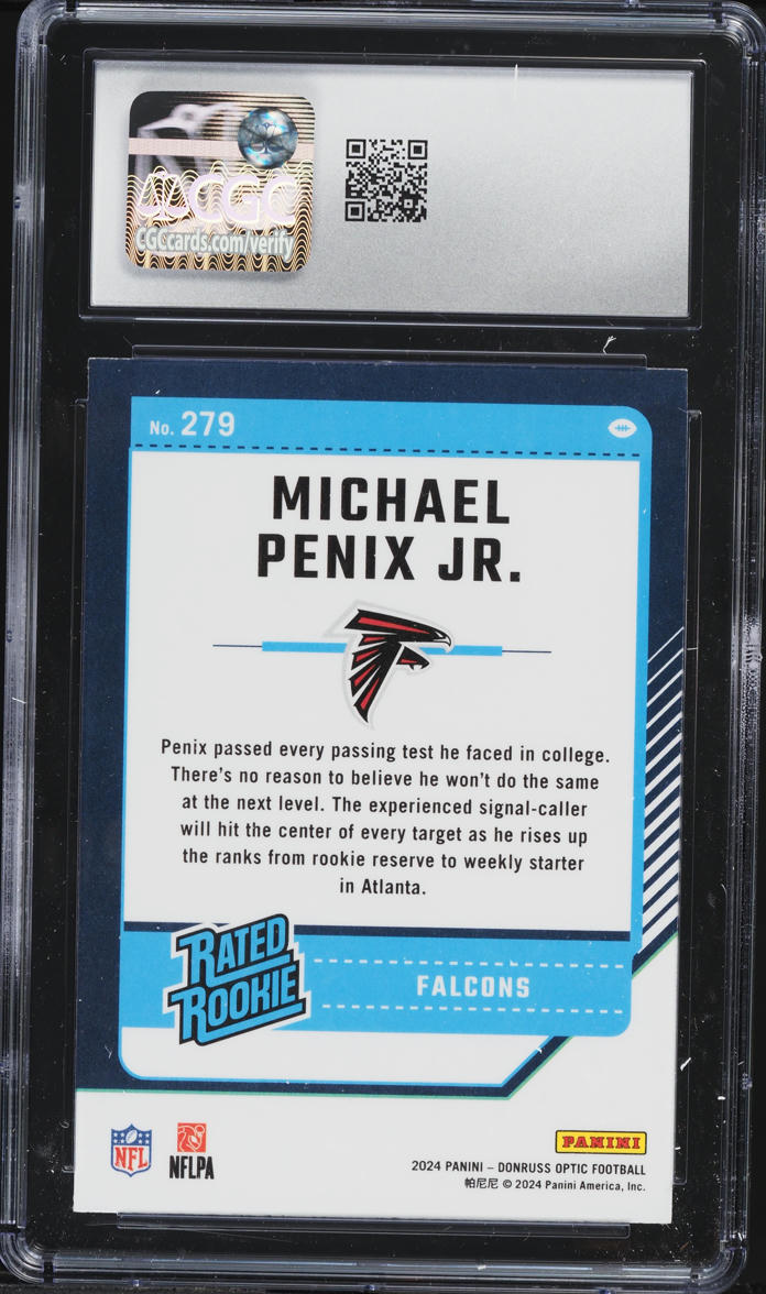 2024 Donruss Optic Michael Penix Jr. ROOKIE #279 CGC 9.5 MINT+