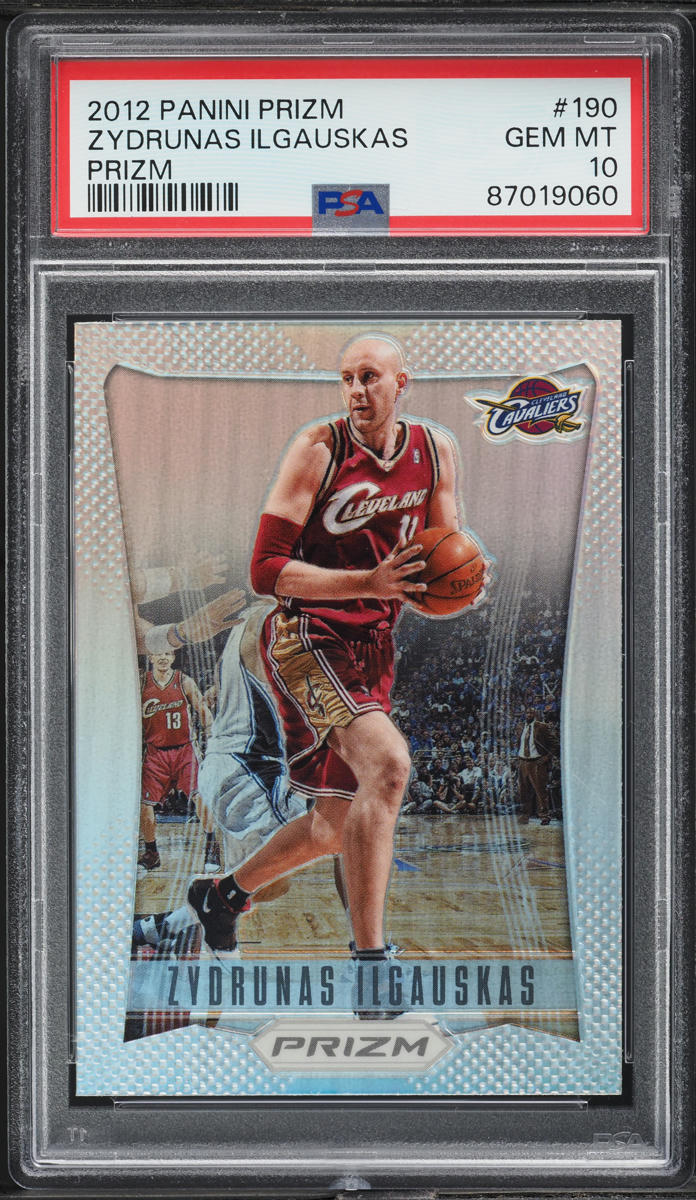2012 Panini Prizm Silver Zydrunas Ilgauskas #190 PSA 10 GEM MINT