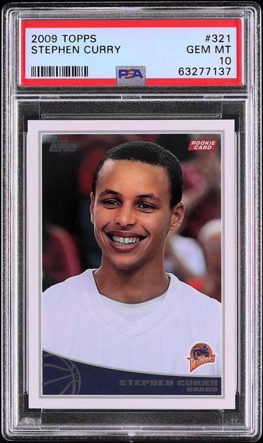 2009 Topps Basketball Stephen Curry ROOKIE #321 PSA 10 GEM MINT on