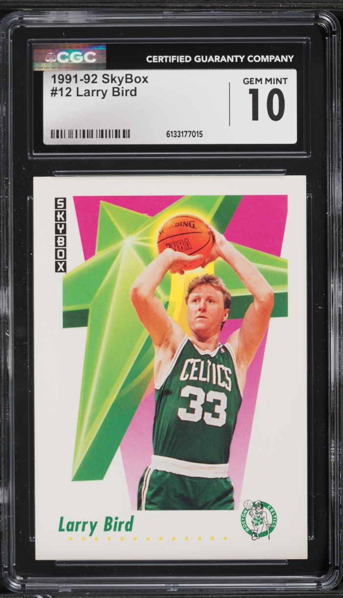 1991 Skybox Basketball Larry Bird #12 CGC 10 GEM MINT