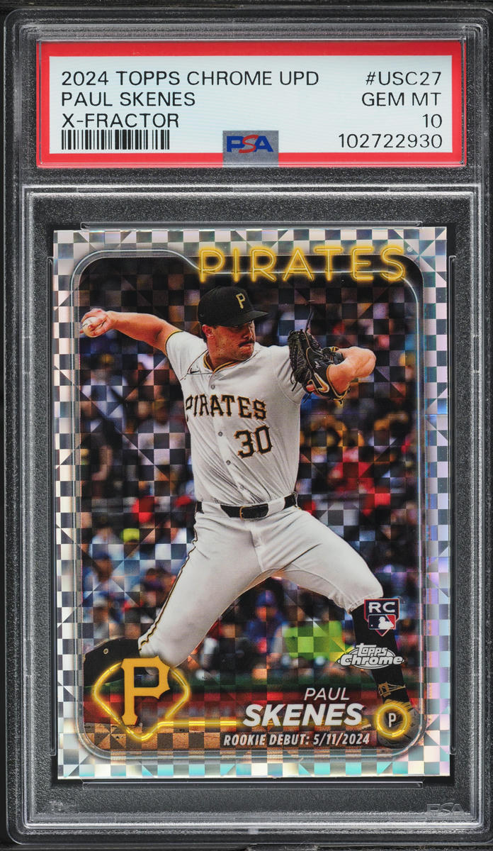 その他 TOPPS CHROME 2024 Topps Chrome Update Cade Smith Blue Wave Refractor Auto