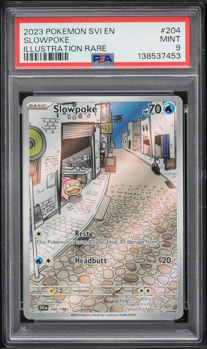 2023 Pokemon Scarlet & Violet IR Slowpoke #204 PSA 9 MINT