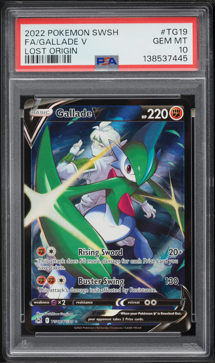 2022 Pokemon Sword & Shield Lost Origin CHR Gallade V #TG19 PSA 10 GEM MINT