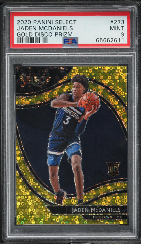 2020 Panini Mosaic Scripts Jaden McDaniels ROOKIE AUTO #RSJMC PSA