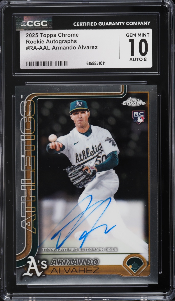2025 Topps Chrome Armando Alvarez ROOKIE AUTO #RA-AAL CGC 10 GEM MINT