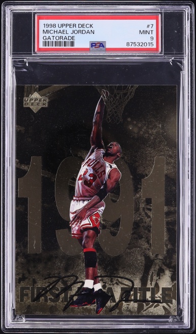 1998 Upper Deck Gatorade Michael Jordan #7 PSA 9 MINT