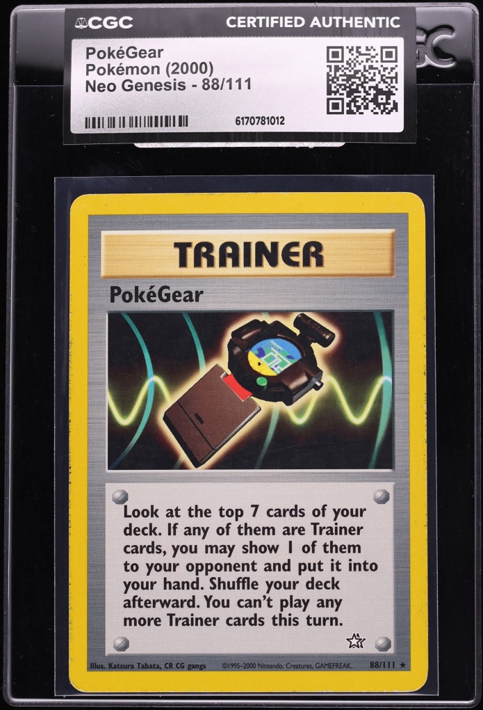 2000 Pokemon Neo Genesis Pokegear #88 CGC AUTH