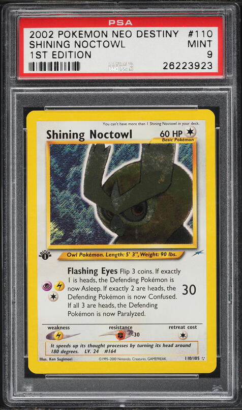 2002 Pokemon Japanese The Town On No Map 1st Edition Holo Hypno