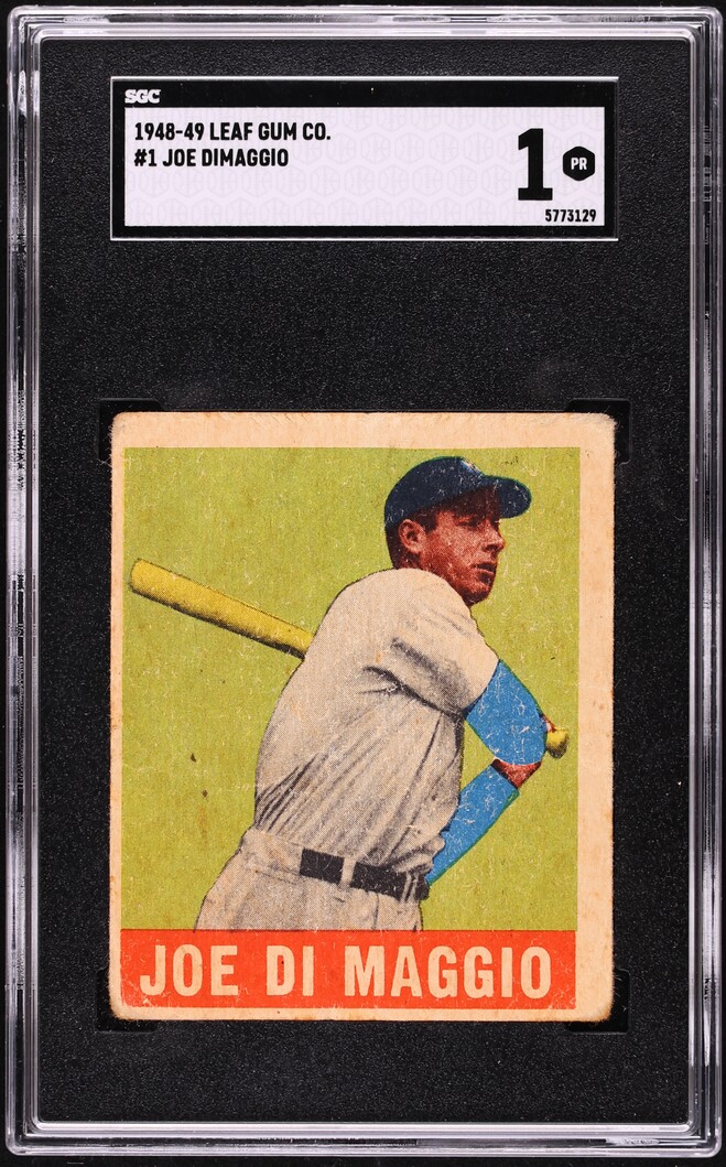 1948 Leaf Joe DiMaggio #1 SGC 1 PR