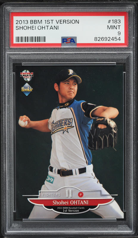 2013 BBM 2nd Version Cross Wind Shohei Ohtani ROOKIE #CW058 PSA 10