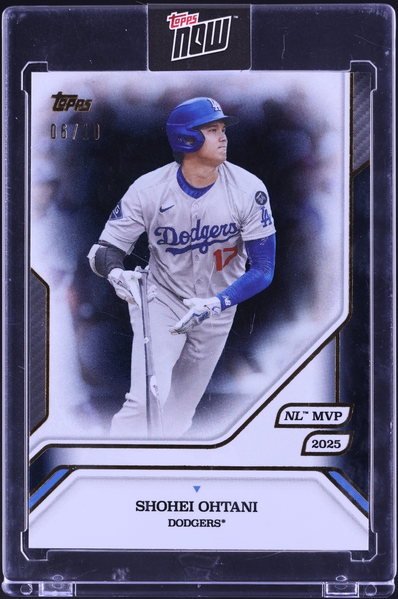 2025 Topps MLB MVP Collection Black Foil Shohei Ohtani /10 #27