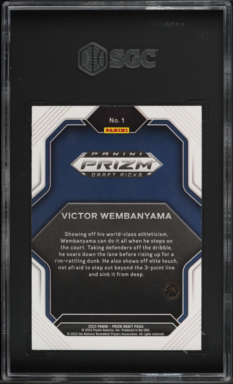 2023 Panini Prizm Draft Picks Fireworks Victor Wembanyama ROOKIE #1 SGC 10 GEM