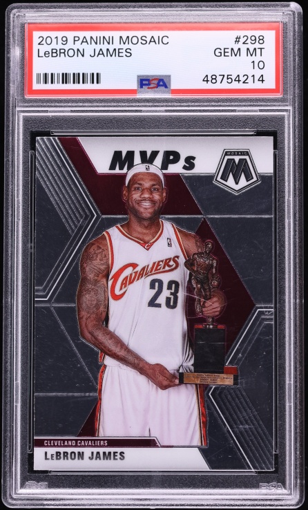 2019 Panini Mosaic LeBron James #298 PSA 10 GEM MINT