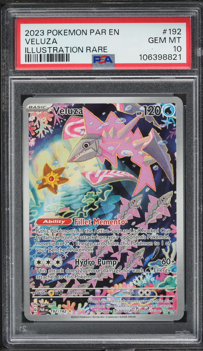 2023 Pokemon SV Paradox Rift Illustration Rare Veluza #192 PSA 10 GEM MINT