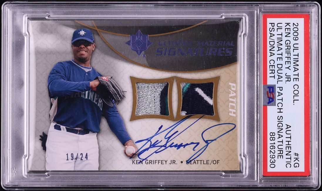 2009 Ultimate Collection Dual Ken Griffey Jr. PATCH AUTO /24 #KG PSA AUTH
