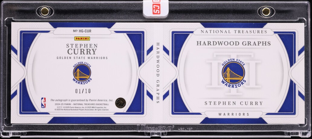 2024 National Treasures Hardwood Graphs Stephen Curry AUTO 1/10 #HG-CUR - Photo 2