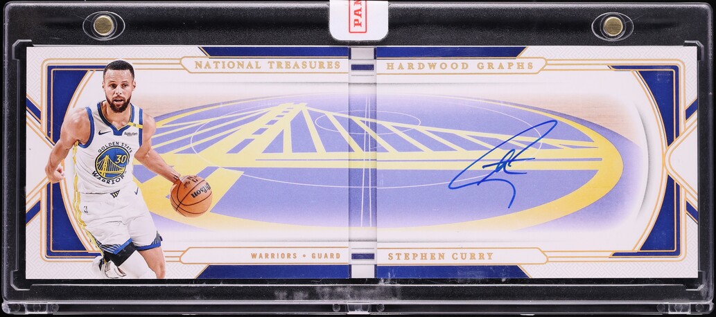 2024 National Treasures Hardwood Graphs Stephen Curry AUTO 1/10 #HG-CUR - Photo 1