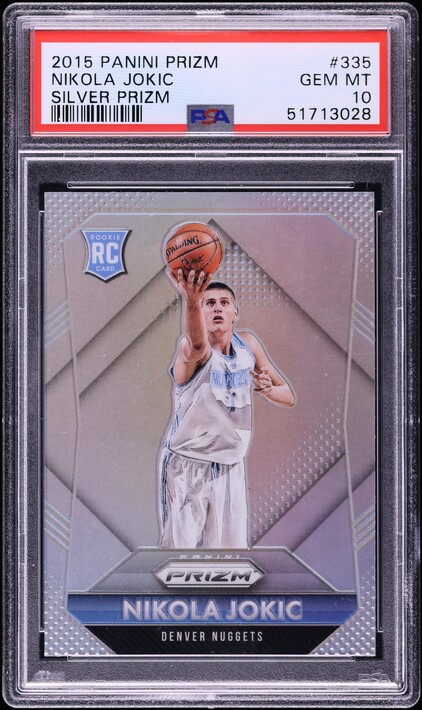 2015 Panini Spectra Gold Prizm Nikola Jokic ROOKIE AUTO DNA 10 /10