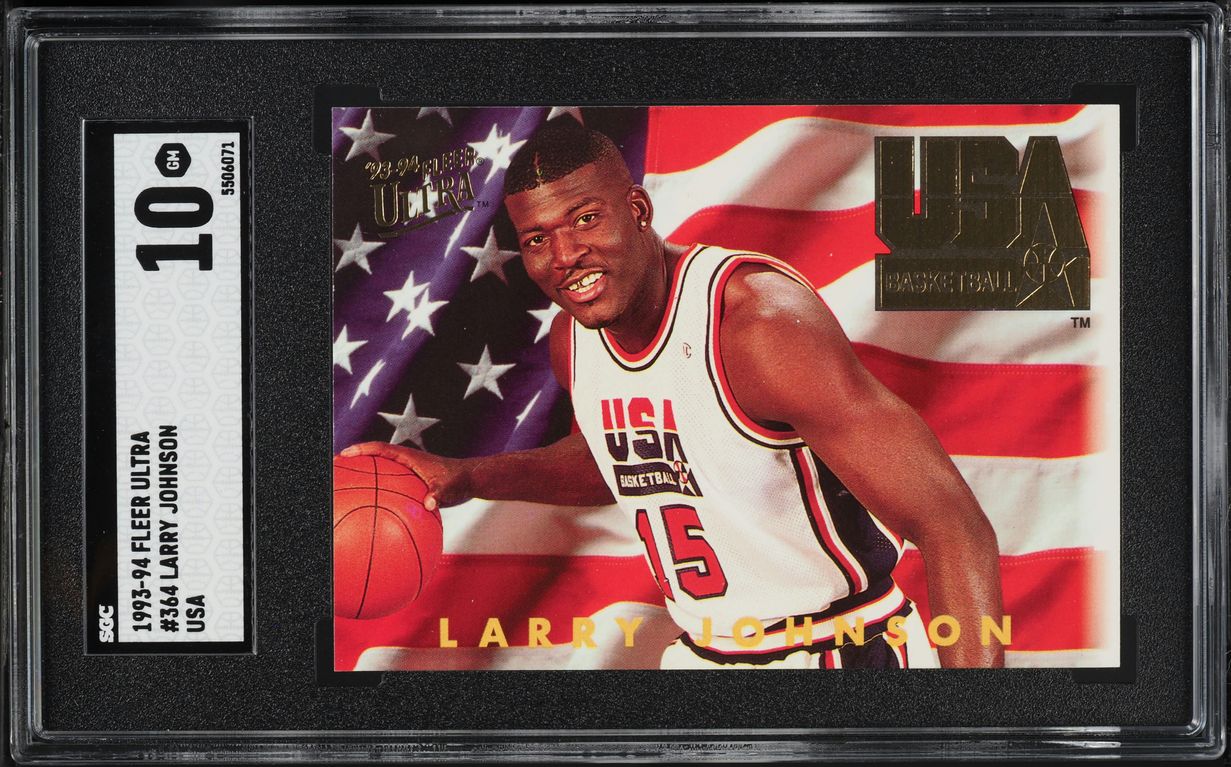 1993 Ultra USA Larry Johnson #364 SGC 10 GEM MINT