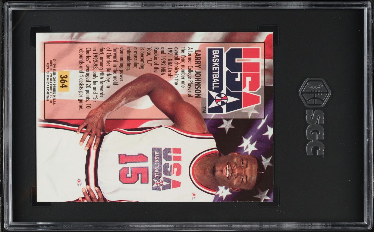 1993 Ultra USA Larry Johnson #364 SGC 10 GEM MINT