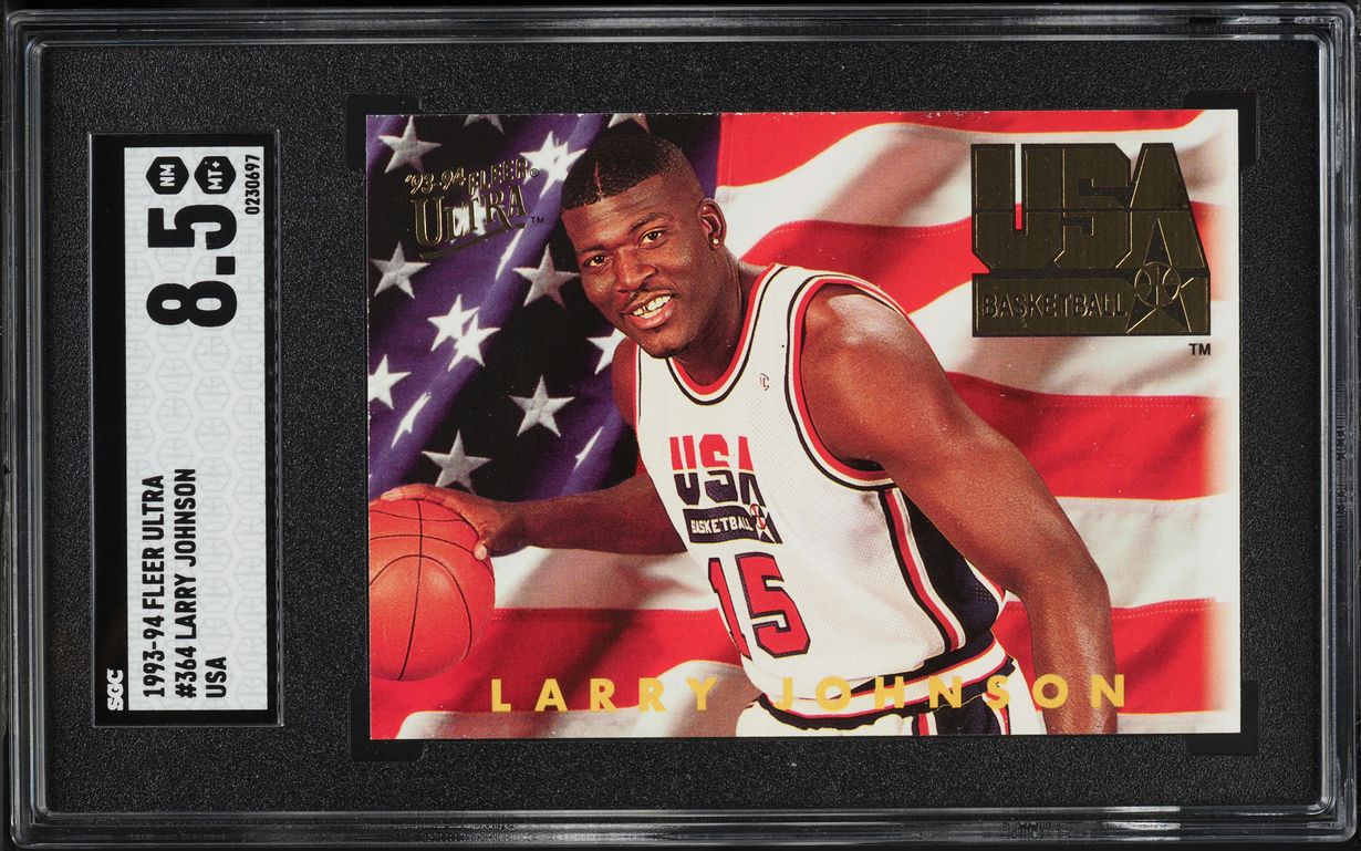 1993 Ultra USA Larry Johnson #364 SGC 8.5 NM-MT+