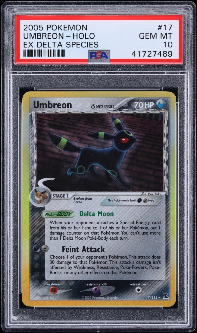 2005 Pokemon EX Delta Species Holo Umbreon #17 PSA 10 GEM MINT