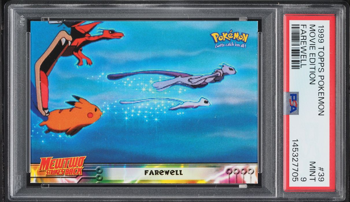 1999 Topps Pokemon The Movie Edition Farewell #39 PSA 9 MINT
