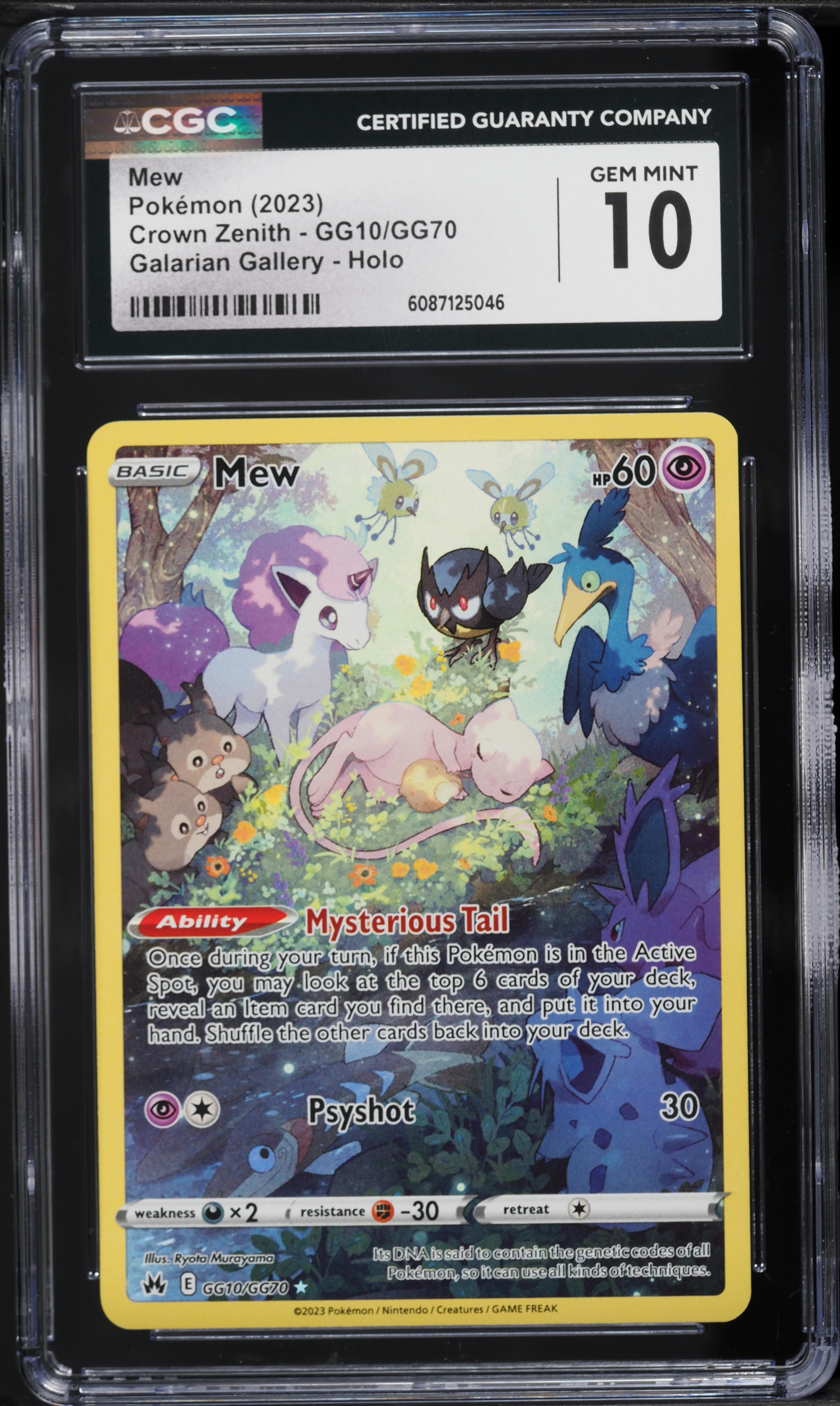 2023 Pokemon Sword & Shield Crown Zenith Full Art Mew #GG10