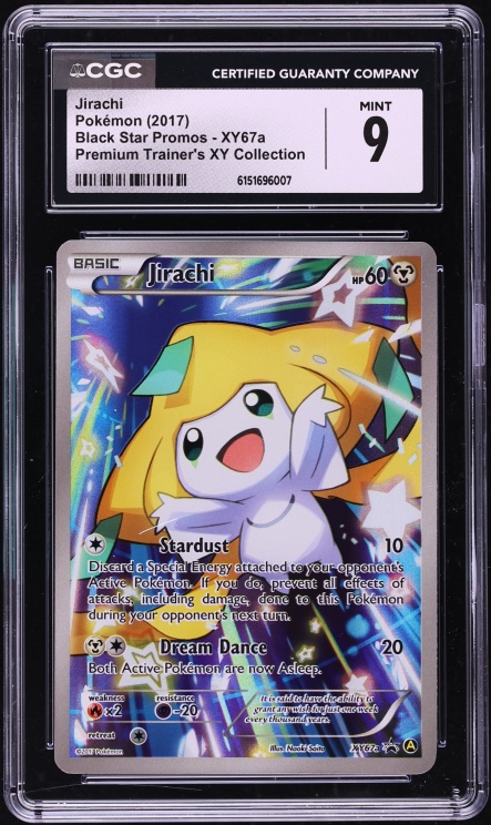 2017 Pokemon XY Promo Premium Trainer's Collection Full Art Jirachi #XY67a CGC 9 MINT
