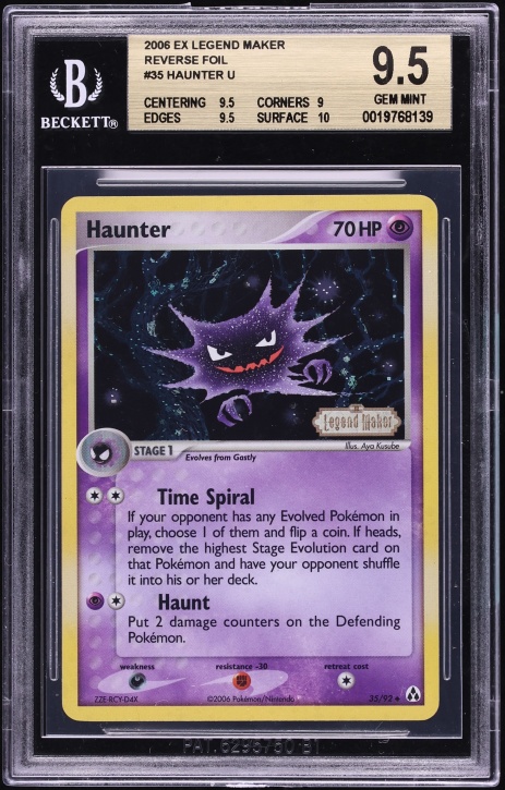 2006 Pokemon EX Legend Maker Reverse Holo Haunter #35 BGS 9.5 GEM MINT