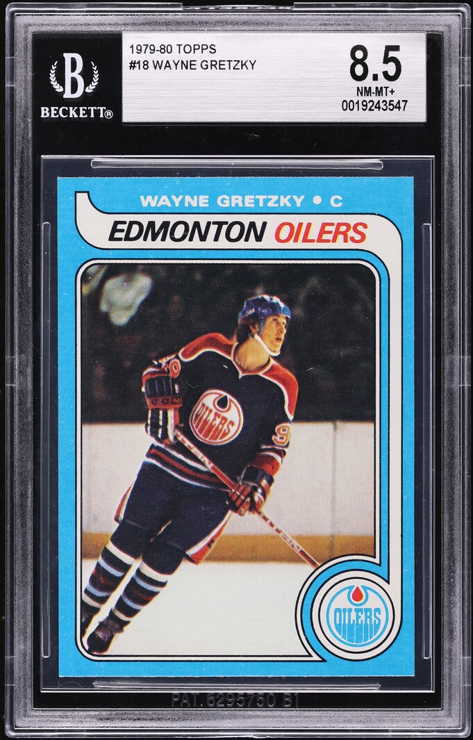 1979 Topps Hockey Wayne Gretzky ROOKIE #18 BGS 8.5 NM-MT+