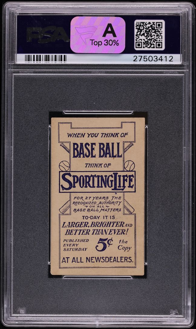 1911 M116 Sporting Life Eddie Collins PASTEL BACKGROUND PSA 4 VGEX