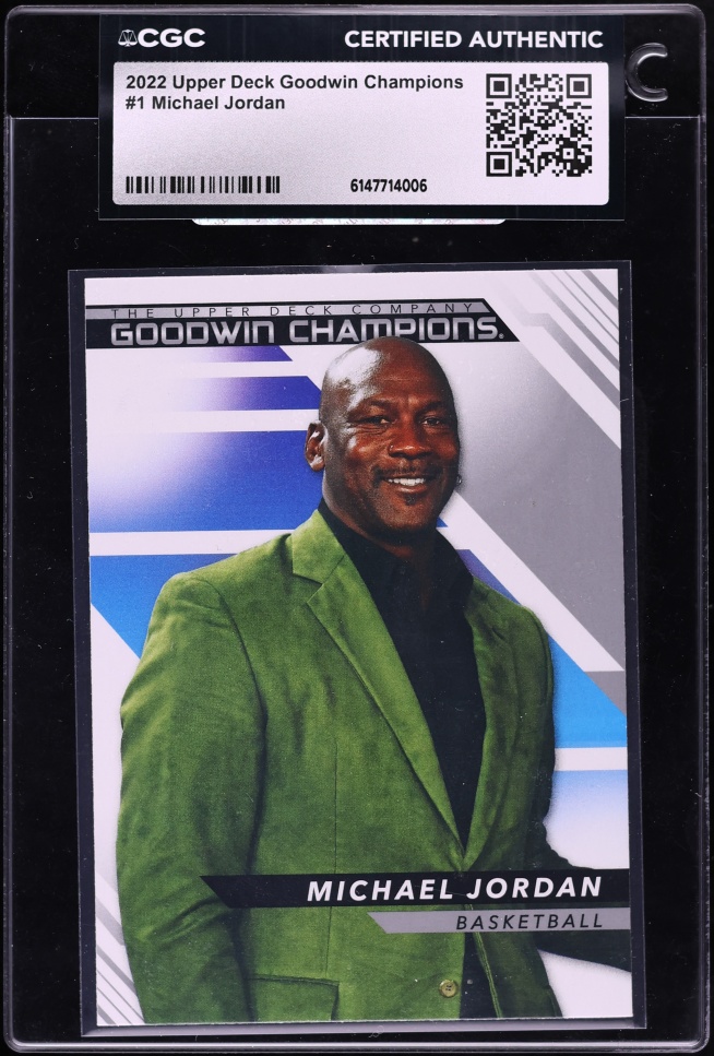 2022 Upper Deck Goodwin Champions Michael Jordan #1 CGC AUTH