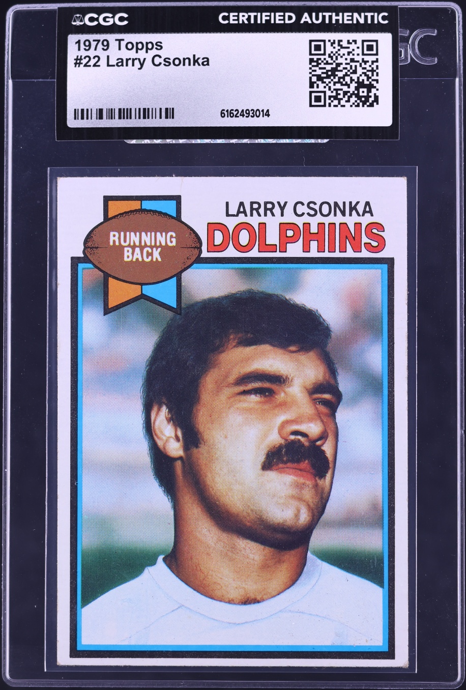 1979 Topps Football Larry Csonka #22 CGC AUTH