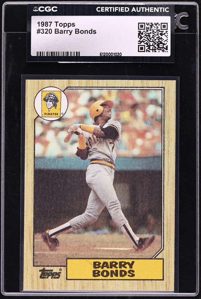 1987 Topps Barry Bonds ROOKIE #320 CGC AUTH