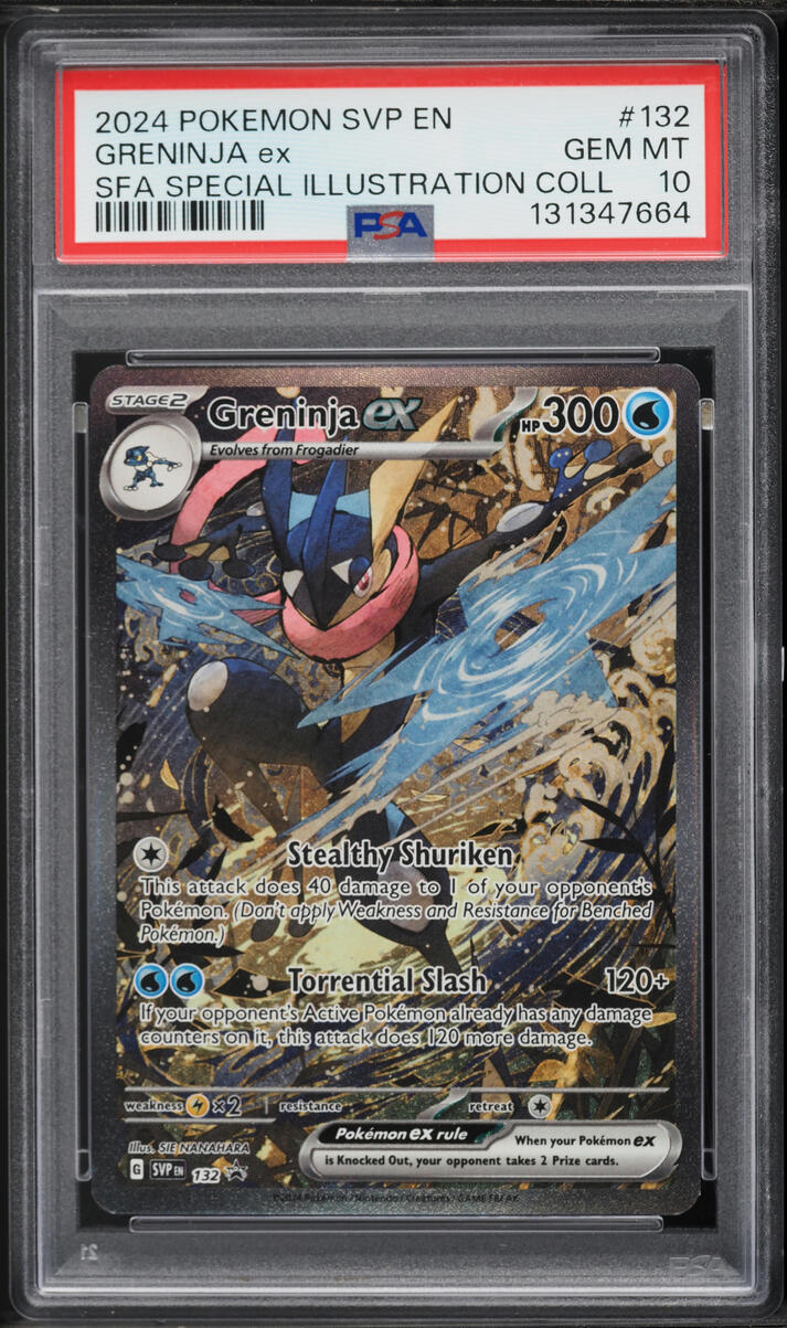 2024 Pokemon Scarlet & Violet Promo Special Illustration Alt Art Greninja ex #132 PSA 10 GEM