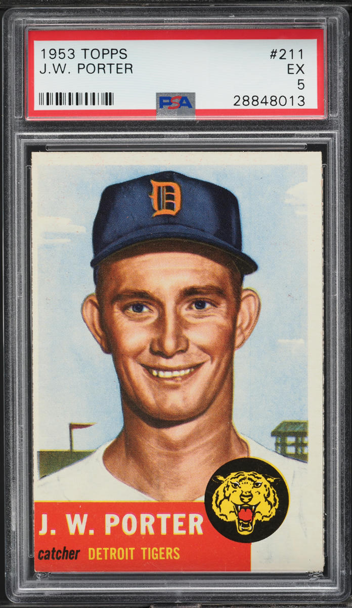 1953 Topps J.W. Porter #211 PSA 5 EX