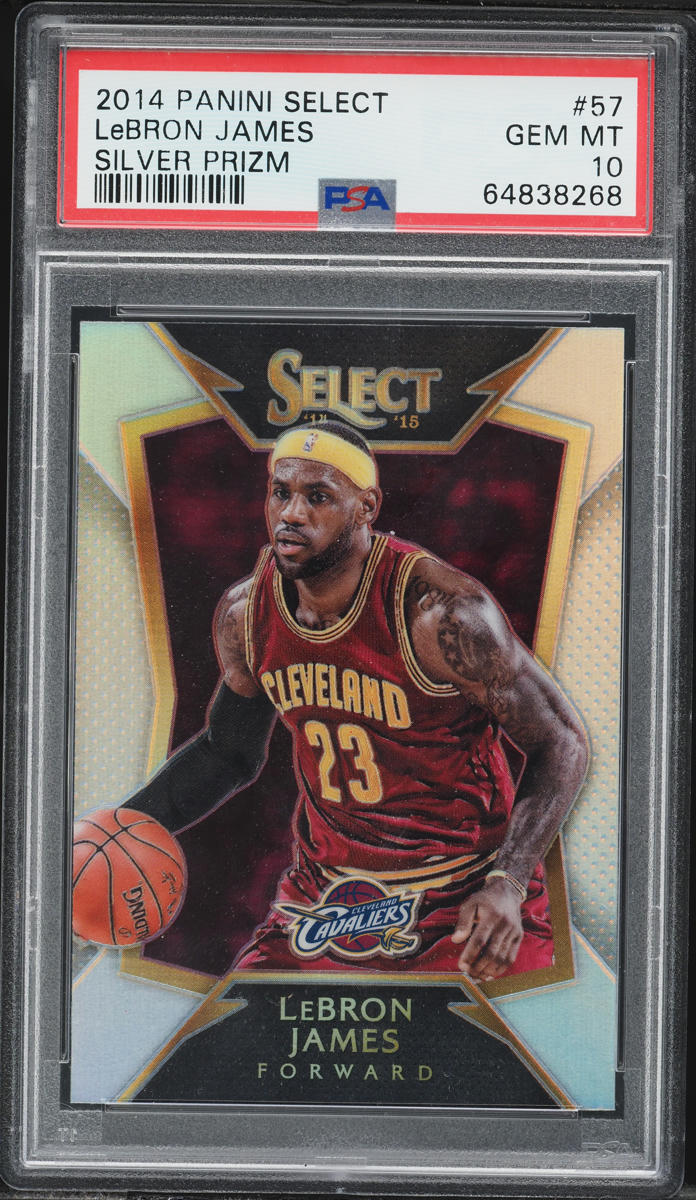 2014 Select Silver Prizm LeBron James #57 PSA 10 GEM MINT