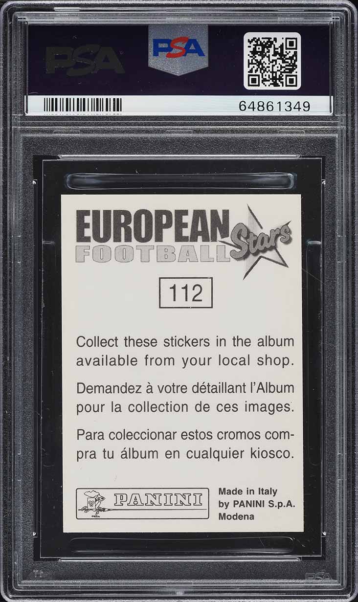 1997 Panini European Football Stars Ronaldo #112 PSA 8 NM-MT