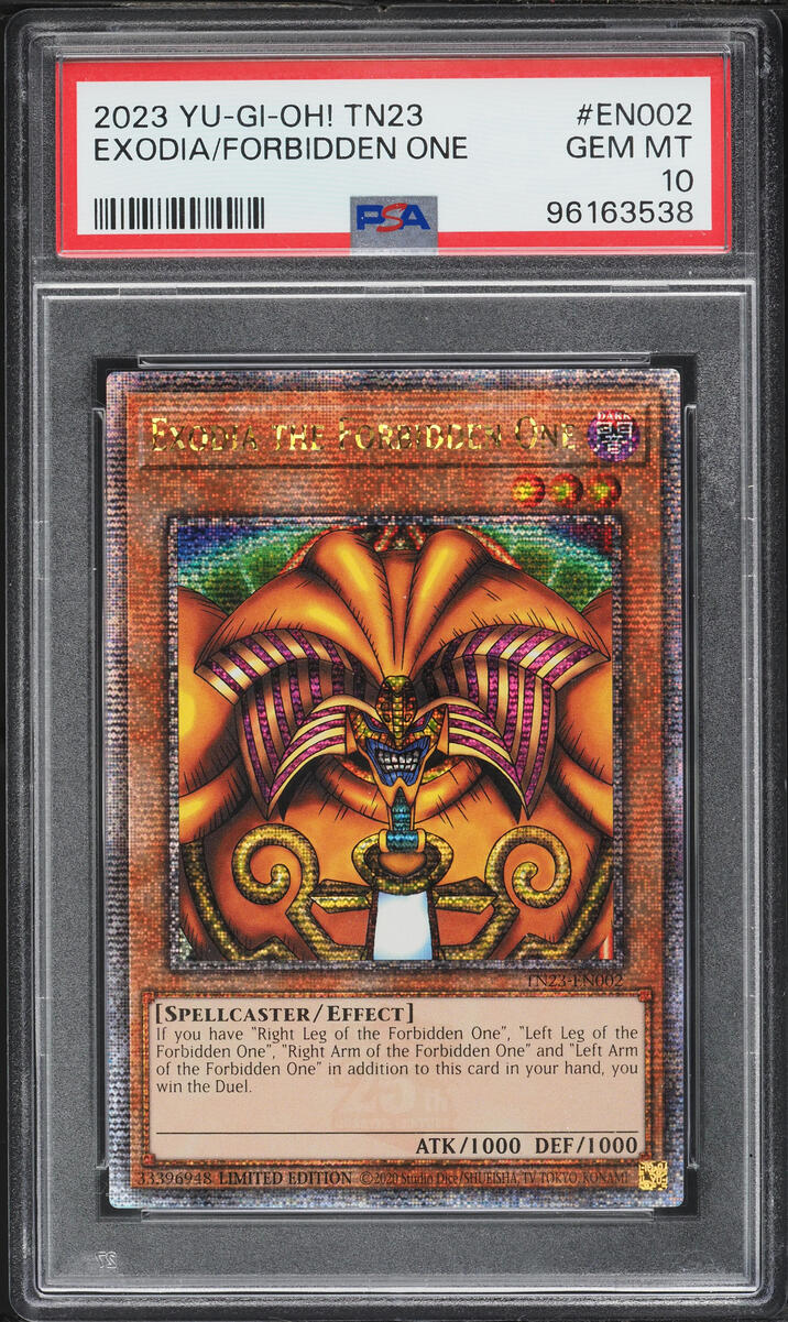 2023 Yu-Gi-Oh! 25th Anniversary Exodia The Forbidden One #TN23-EN002 PSA 10 GEM MINT