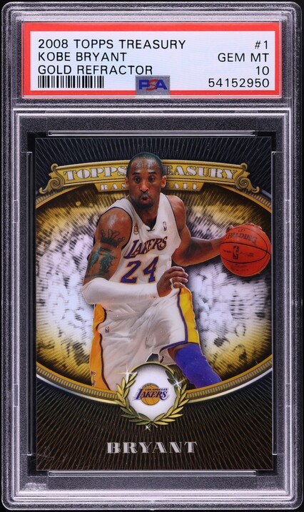 2008 Topps Gold Kobe Bryant w/ LeBron James #24 SGC 10 GEM
